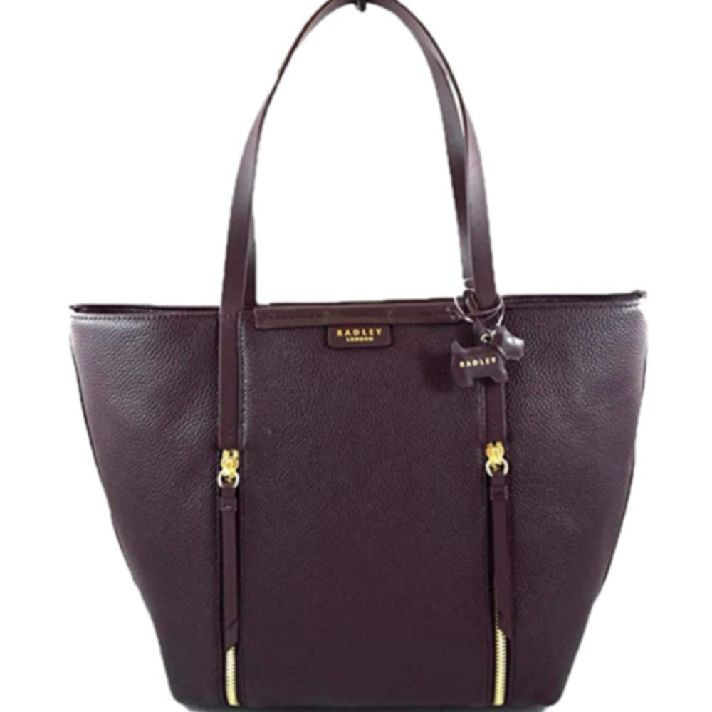 Radley London Penhurst Zip Large temptress/Dark Brown Leather Tote NEW